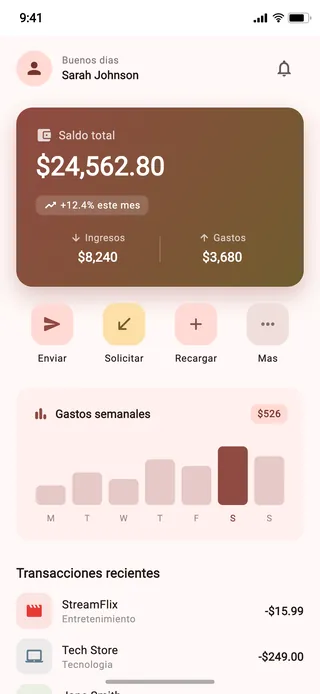Spanish, light theme, iPhone 15 Pro
